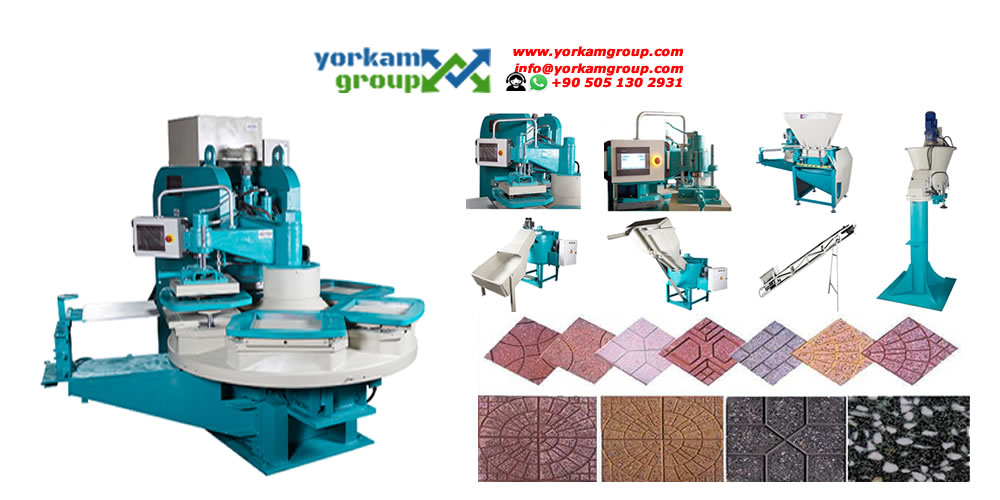 Machine de carreaux décoratifs pour sol et mur : machine carreaux de pavage, machine carreaux Terrazzo Yorkam Group YGC55-40x5