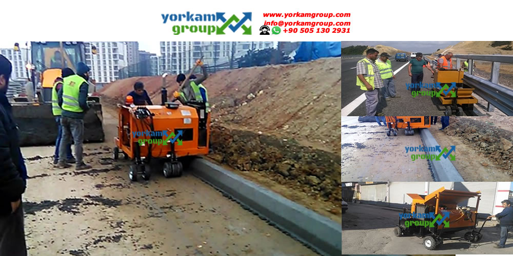 machine a bordure beton mobile | machine de bordure Yorkam Group YGB130