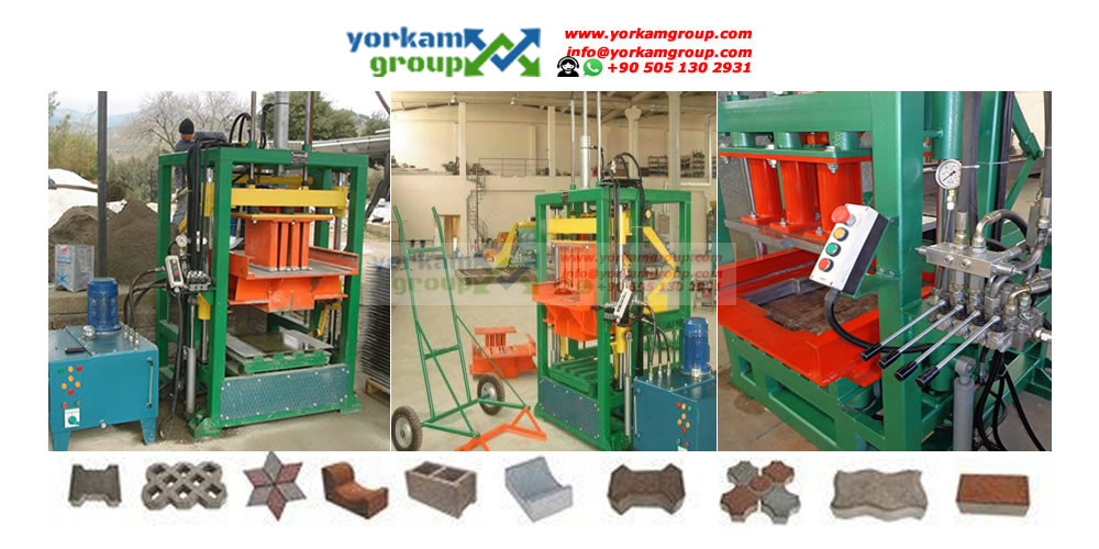 Machine de parpaing semi-automatique et manuelle : description Yorkam Group YG250S