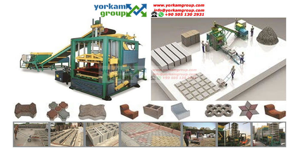 Machine de parpaing semi-automatique et manuelle : description Yorkam Group YG470S