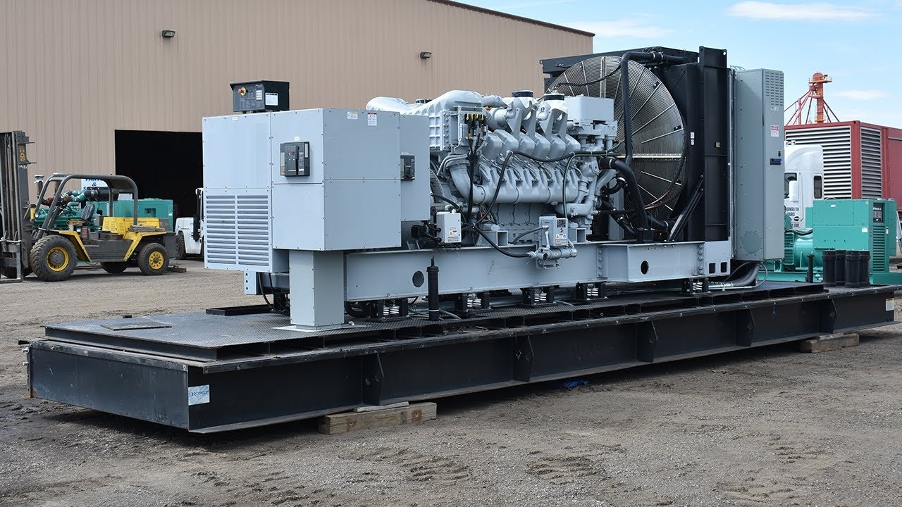 MTU 785 kVA 628 kW generator genset